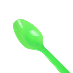 Wholesale Plastic Heavy Weight Tea Spoons - Green - 1,000 ct