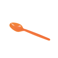 Wholesale Plastic Heavy Weight Tea Spoons - Orange - 1,000 ct