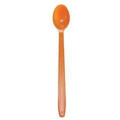 Wholesale Plastic Heavy Weight Soda Spoons - Orange - 1,000 ct