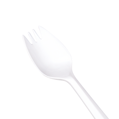 Wholesale PP Plastic Medium Weight Sporks White - 1,000 ct
