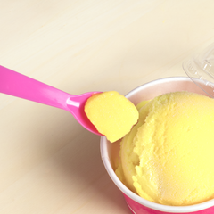 Wholesale Plastic Tasting Spoon - Pink - 4,000 ct