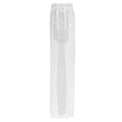 Wholesale PS Plastic Heavy Weight Forks White - Wrapped - 1,000 ct