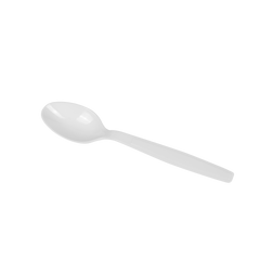 Wholesale PS Plastic Extra Heavy Weight Tea Spoons White - Wrapped - 1,000 ct