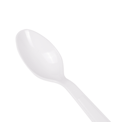Wholesale PS Plastic Extra Heavy Weight Tea Spoons White - Wrapped - 1,000 ct