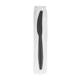 Wholesale PP Plastic Heavy Weight Knives Black - Wrapped - 1,000 ct