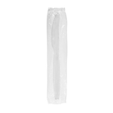 Wholesale PP Plastic Heavy Weight Knives White - Wrapped - 1,000 ct