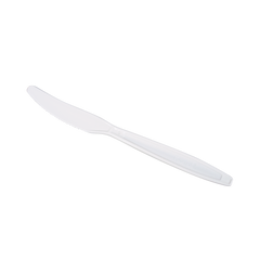 Wholesale PP Plastic Heavy Weight Knives White - Wrapped - 1,000 ct