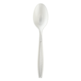 Wholesale PP Heavy-Weight WRAPPED Tea Spoon White - 1,000 pcs