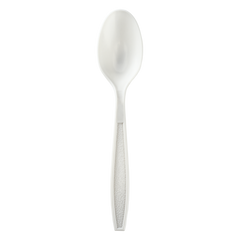 Wholesale PP Heavy-Weight WRAPPED Tea Spoon White - 1,000 pcs