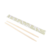 Wholesale 9" Paper Wrapped Bamboo Chopsticks Bamboo - 1,000 ct