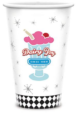 16oz Logo Printed Double Poly  Paper Cup