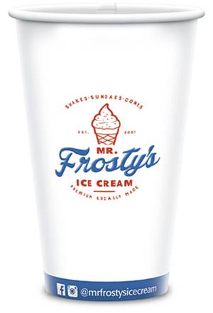 16oz Logo Printed Double Poly  Paper Cup