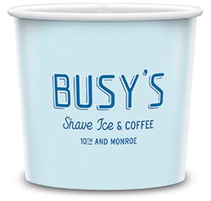 16oz T6 Promotional Double Poly Paper Container