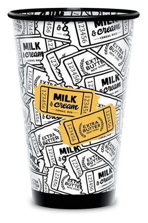 16oz Logo Printed Tall Clear Recyclable Cup