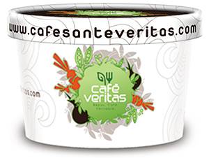 5oz T5 Logo Printed Single Poly Paper Container