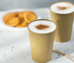 [1,000 ct] 12 oz Paper Coffee Cups | Kraft | 90 mm