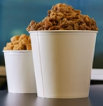 [150 ct] 170 oz Food Buckets | White | 223 mm