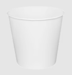[150 ct] 170 oz Food Buckets | White | 223 mm