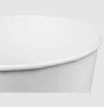 [150 ct] 170 oz Food Buckets | White | 223 mm