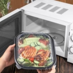 [150 ct] 10.25" x 9" Premium PP Hinged Container