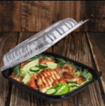 [150 ct] 10.25" x 9" Premium PP Hinged Container