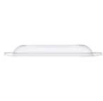 [150 ct] 64 oz Square Disposable Salad Bowl Lids | PET | Clear