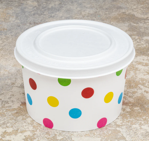 Karat Earth 127mm Compostable Fiber PapeKarat Earth 127mm Compostable Fiber Paper Flat lid for 20 oz Paper Food Container - 600 pcsr Flat lid for 20 oz Paper Food Container - 600 pcs