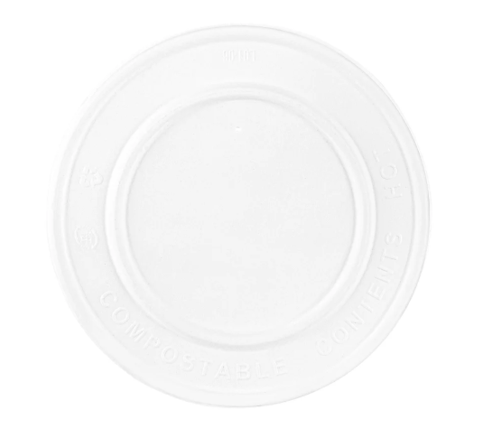 Karat Earth 127mm Compostable Fiber PapeKarat Earth 127mm Compostable Fiber Paper Flat lid for 20 oz Paper Food Container - 600 pcsr Flat lid for 20 oz Paper Food Container - 600 pcs