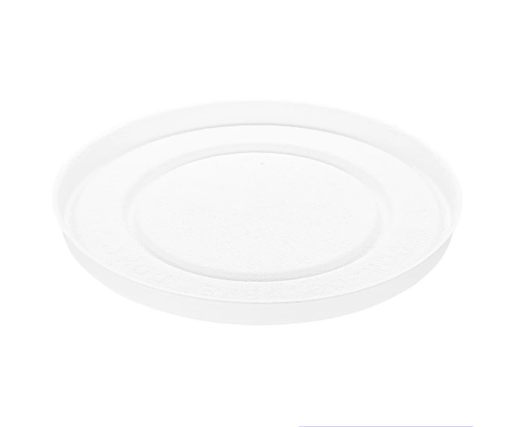 Karat Earth 127mm Compostable Fiber PapeKarat Earth 127mm Compostable Fiber Paper Flat lid for 20 oz Paper Food Container - 600 pcsr Flat lid for 20 oz Paper Food Container - 600 pcs