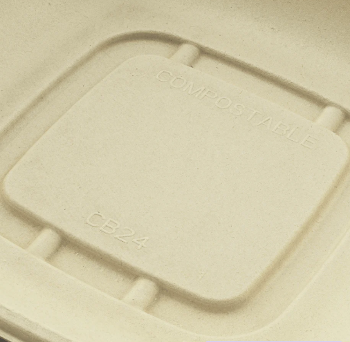 Karat Earth 24oz PFAS Free Bagasse Square Bowl, Natural - 300 pcs