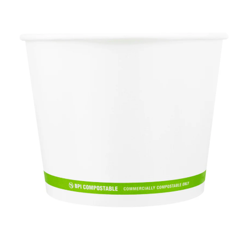 Karat Earth 32 oz Eco-Friendly Paper Food Containers (142mm), Generic Print - 600 pcs