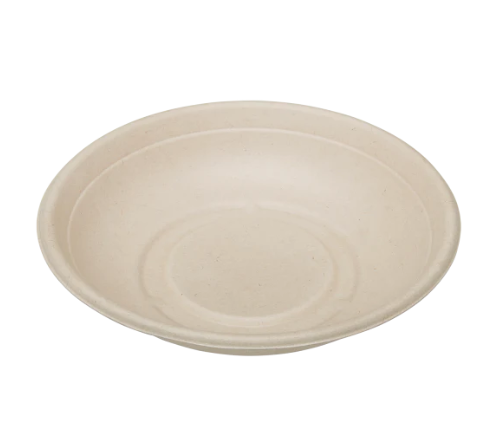 Karat Earth 24oz PFAS Free Bagasse Round Bowl, Natural - 500 pcs
