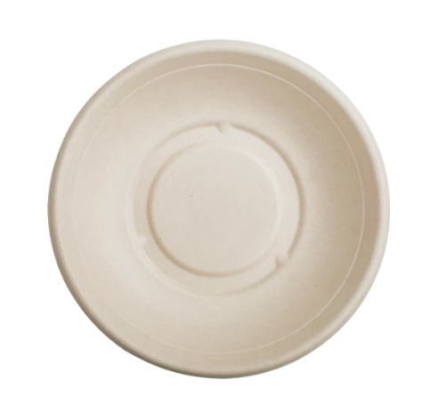 Karat Earth 24oz PFAS Free Bagasse Round Bowl, Natural - 500 pcs
