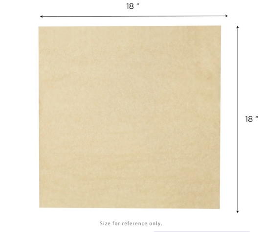 [3,000 sheets] 18" x 18" Grease Resistant Deli Wrap / Paper Liner Sheets, Kraft