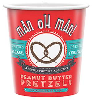 12oz T2 Logo Printed White Recyclable Plastic Container