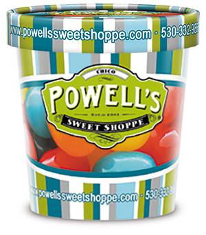 12oz T2 Logo Printed White Recyclable Plastic Container