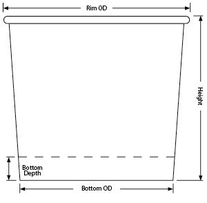 16oz T6 Custom Design Single Poly Paper Container