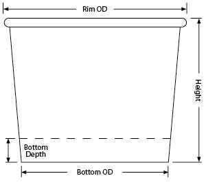8oz T8 Custom Design Double Poly Paper Container