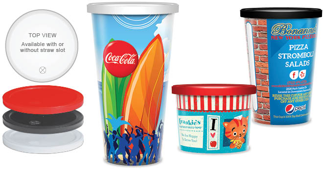 Personalized Reusable Plastic Molded Lid