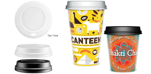 Custom Design Thermoformed Plastic Coffee Cup Lids