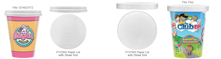 Custom P1 Plastic Free Paper Lid