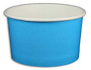 5 oz Solid Blue Ice Cream Paper Cups - 1000ct