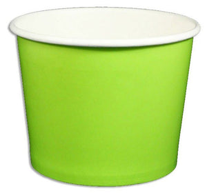 12 oz Solid Green Ice Cream Paper Cups - 1000ct