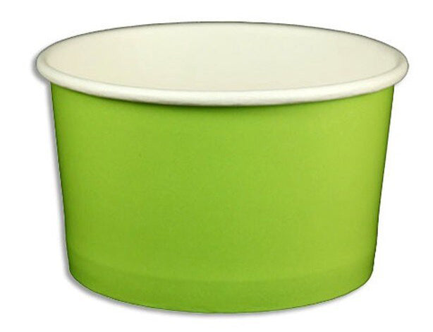 5 oz Solid Green Ice Cream Paper Cups - 1000ct
