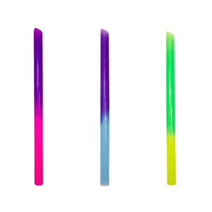 Color Changing Boba Milkshake Straws - Assorted Colors - 450ct