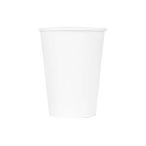 Wholesale 12oz Paper Hot Cups - White (90mm) - 1,000 ct