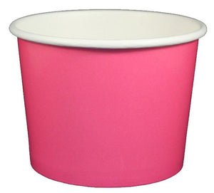 16 oz Solid Pink Ice Cream Paper Cups - 1000ct