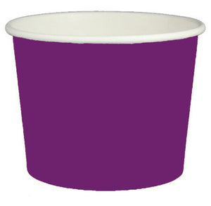 16 oz Solid Purple Ice Cream Paper Cups - 1000ct