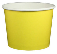 Load image into Gallery viewer, 16 oz Solid Yellow Ice Cream Paper Cups - 1000ct
