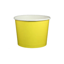 Load image into Gallery viewer, 16 oz Solid Yellow Ice Cream Paper Cups - 1000ct

